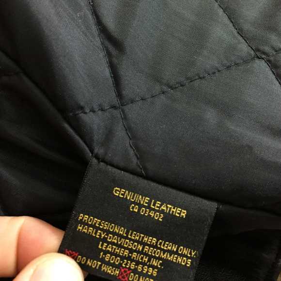 Harley Davidson Women's S Black leather Moto coat - Picture 7 of 9